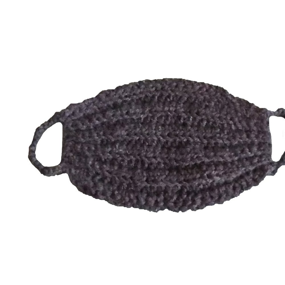 Black Handmade Crochet Face Mask